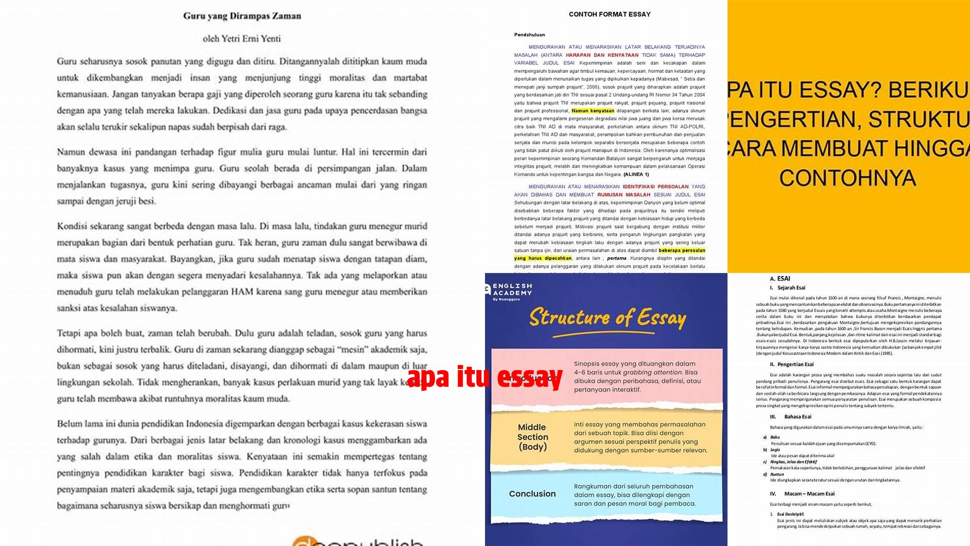 Apa Itu Esai: Panduan Lengkap untuk Referensi