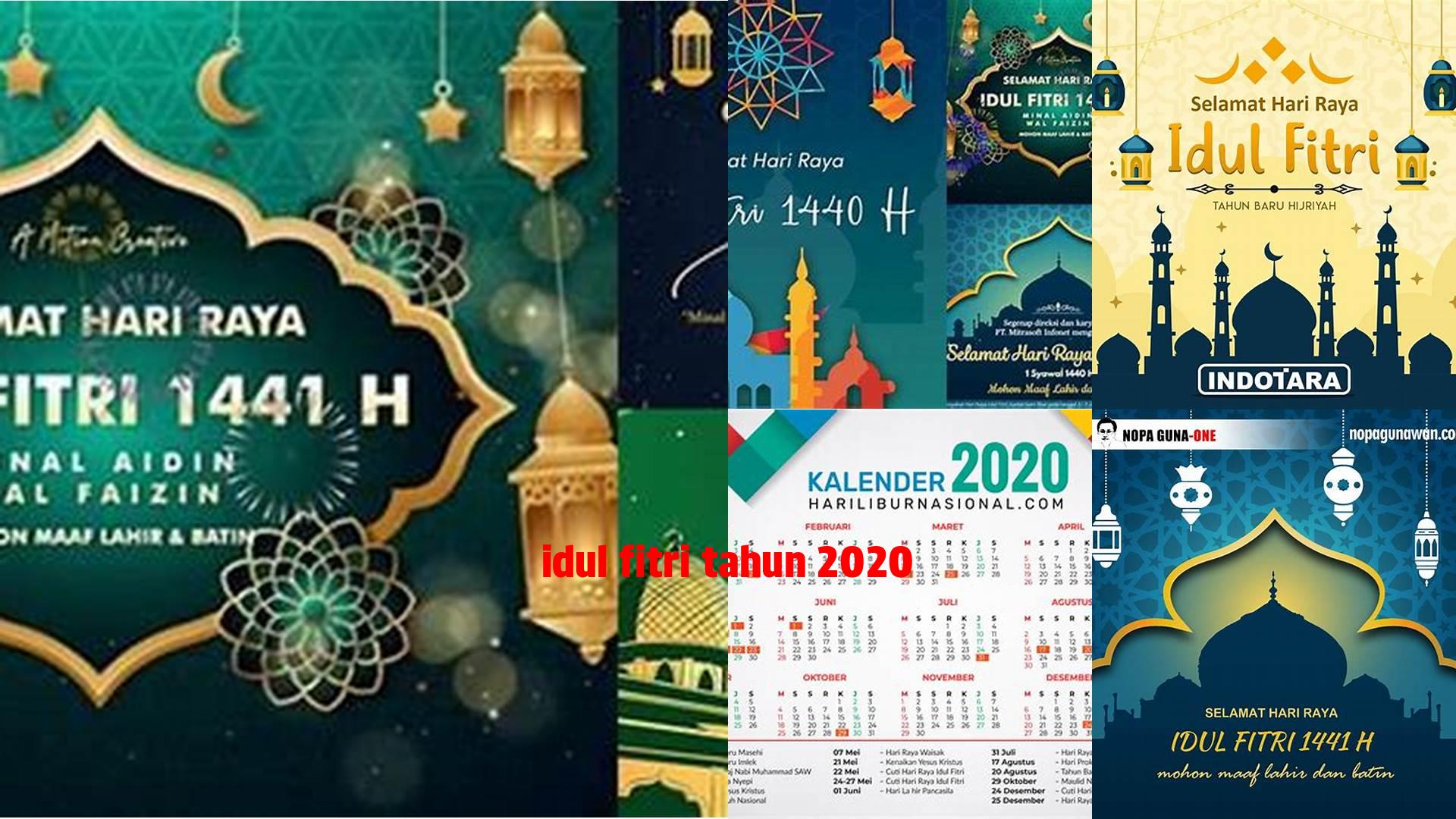 Idul Fitri Tahun 2020