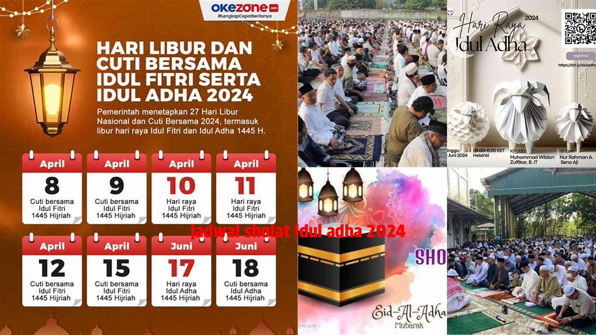 Jadwal Sholat Idul Adha 2024