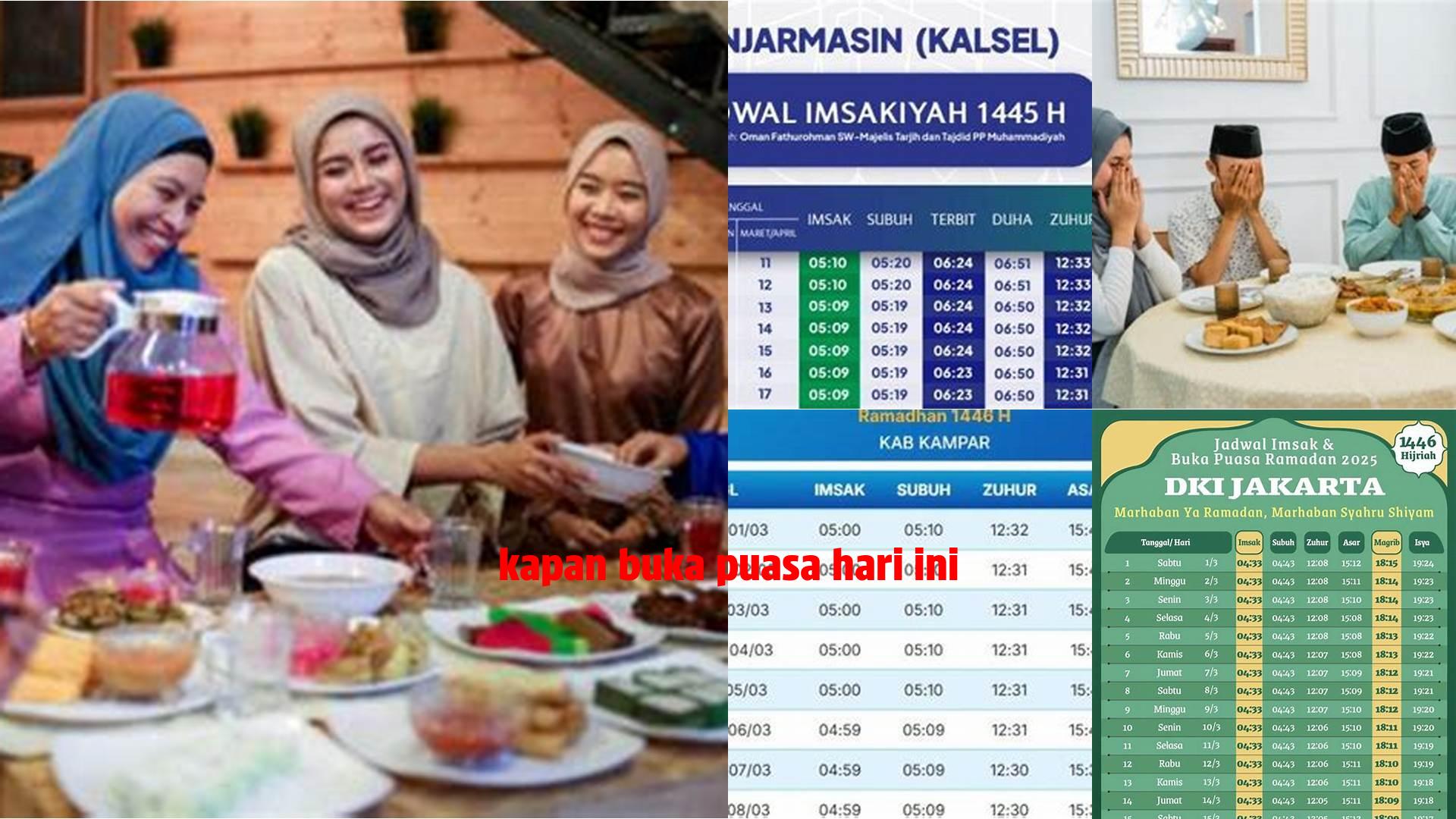 Kapan Buka Puasa Hari Ini