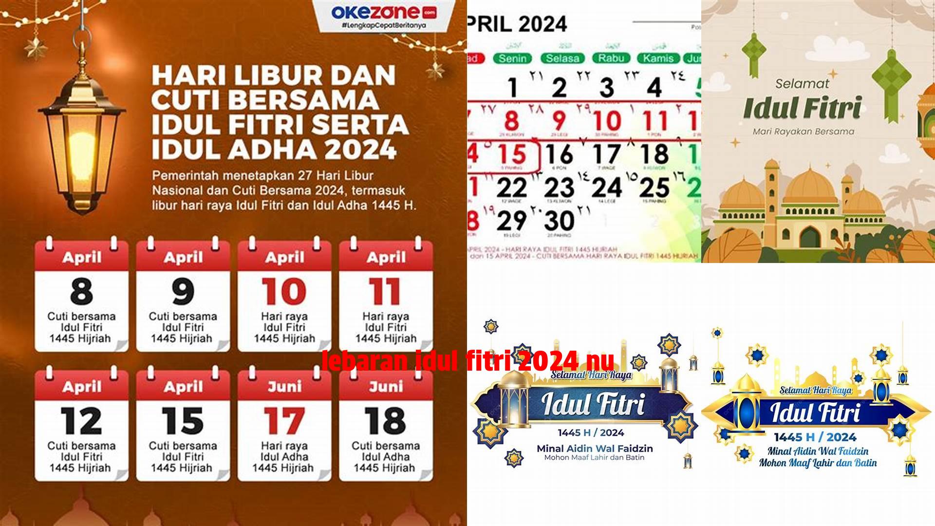 Lebaran Idul Fitri 2024 Nu