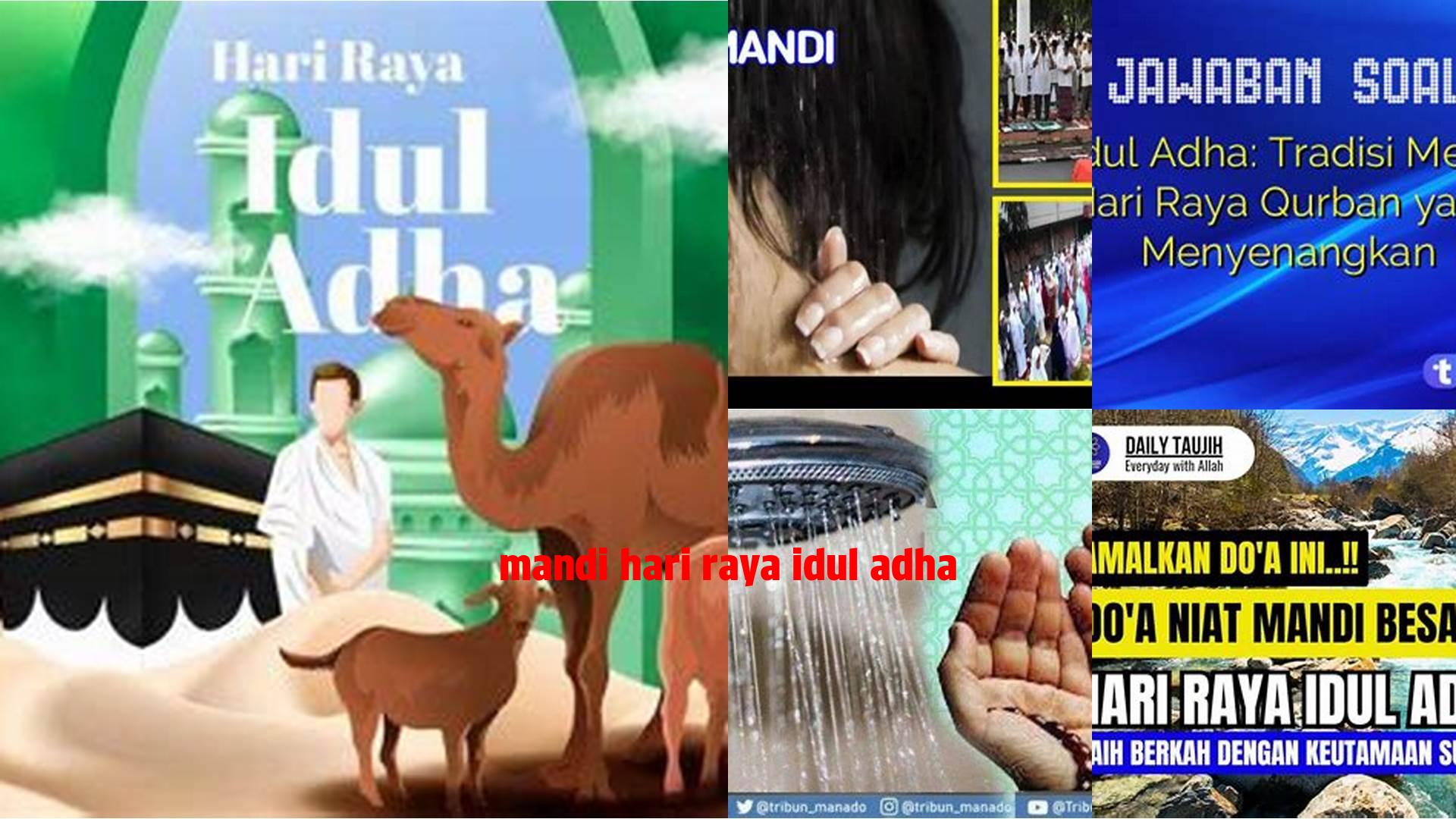 Mandi Hari Raya Idul Adha