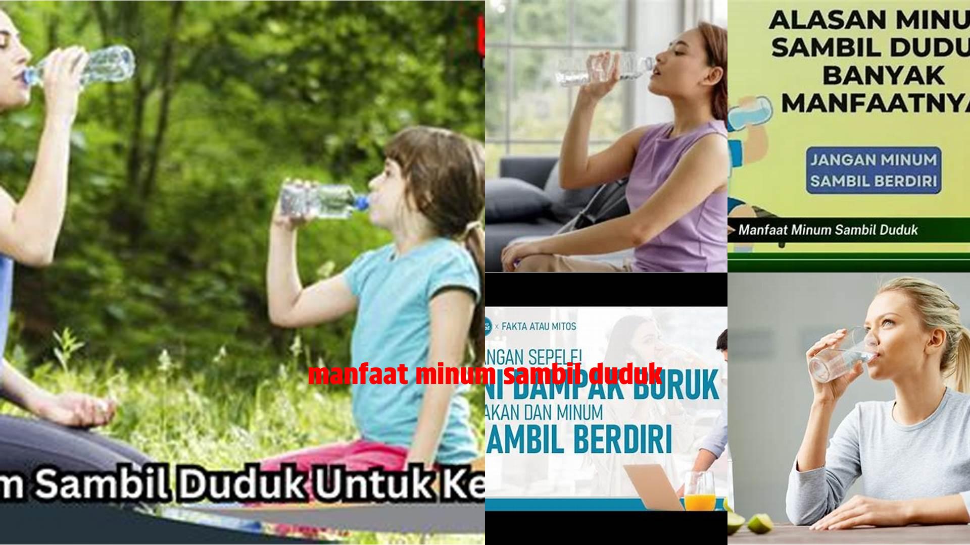 Simak 5 Manfaat Minum Sambil Duduk yang Jarang Diketahui