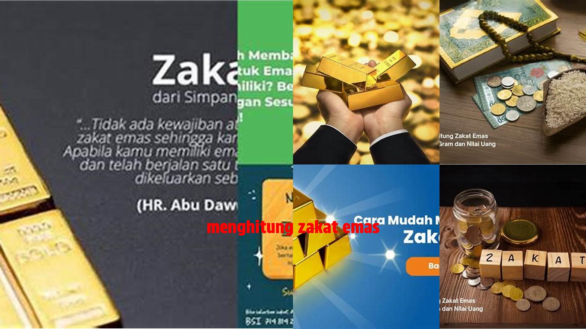 Tips Menghitung Zakat Emas Sesuai Syariat