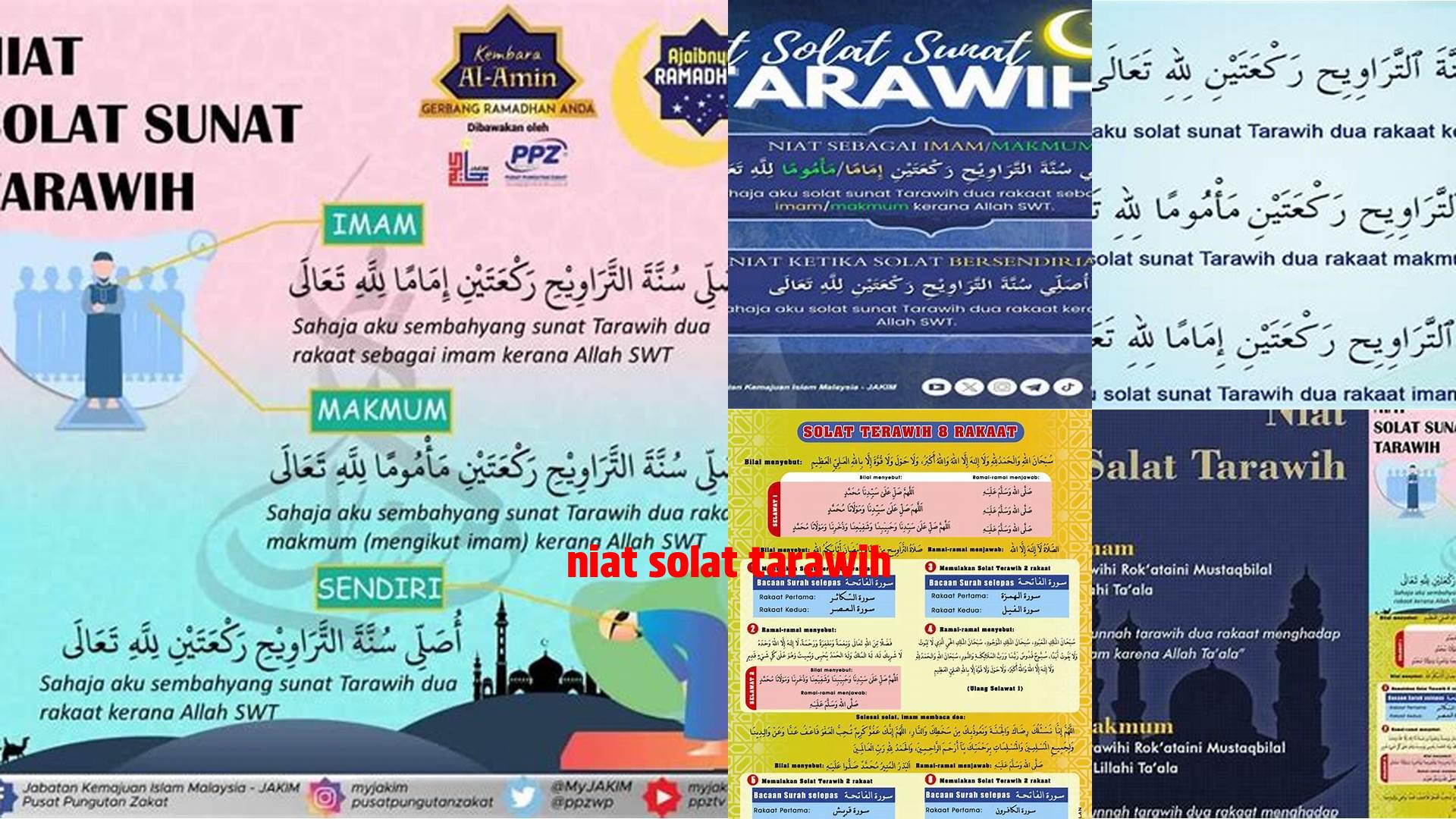 Niat Solat Tarawih