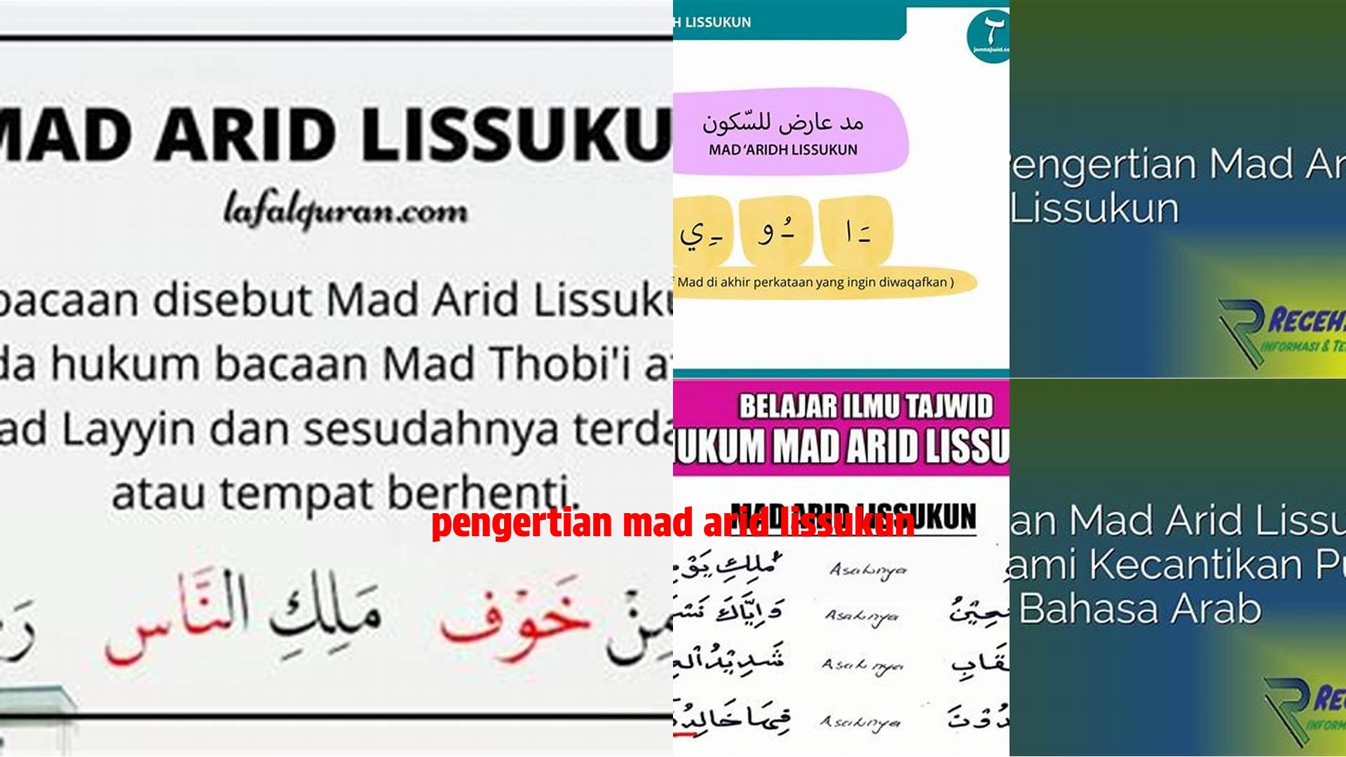 Panduan Lengkap Pengertian Mad Arid Lissukun untuk Referensi Tajwid