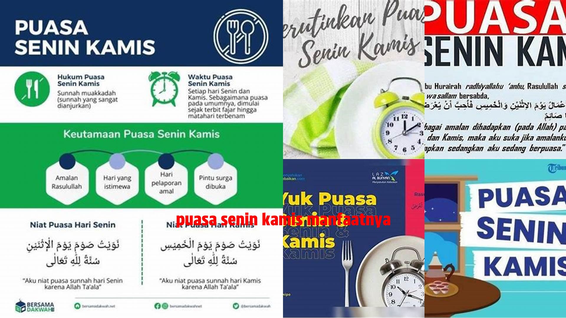 Puasa Senin Kamis Manfaatnya