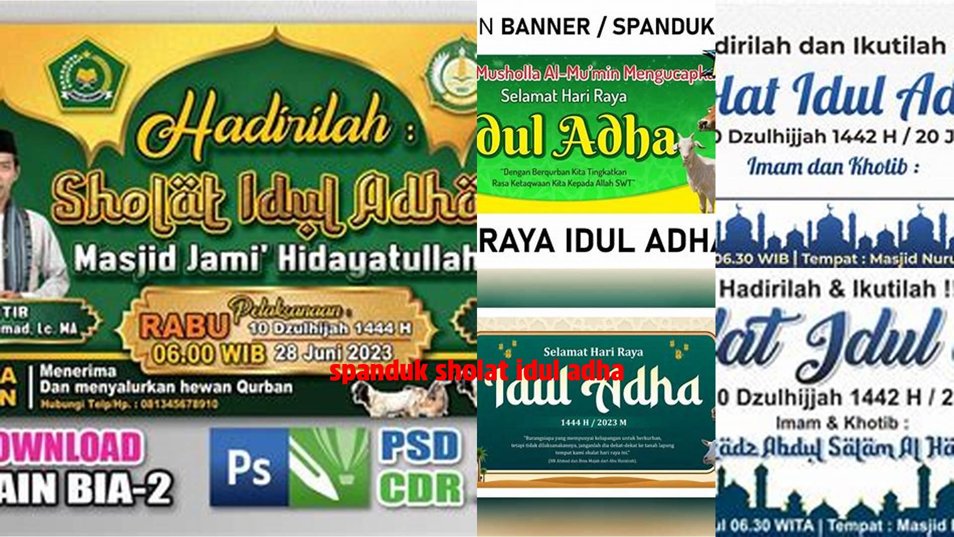 Spanduk Sholat Idul Adha