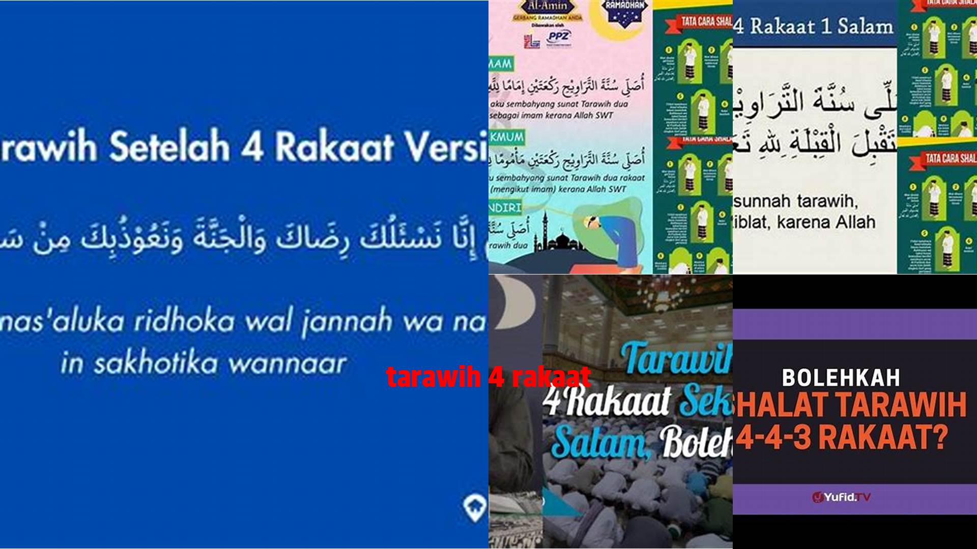 Tarawih 4 Rakaat