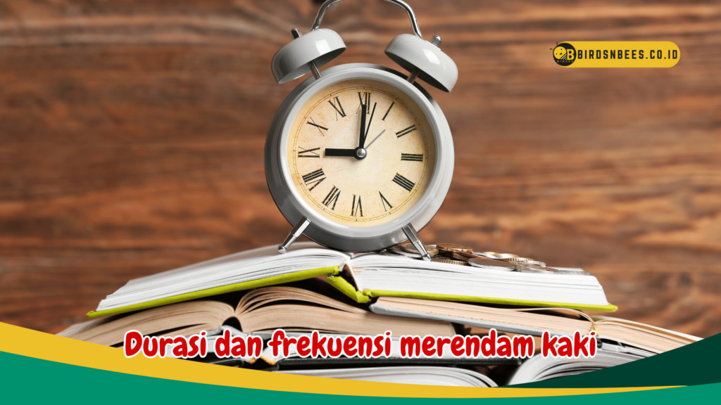 Durasi dan frekuensi merendam kaki Durasi dan frekuensi merendam kaki