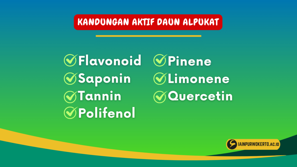 Kandungan Aktif daun Alpukat Kandungan Aktif daun Alpukat