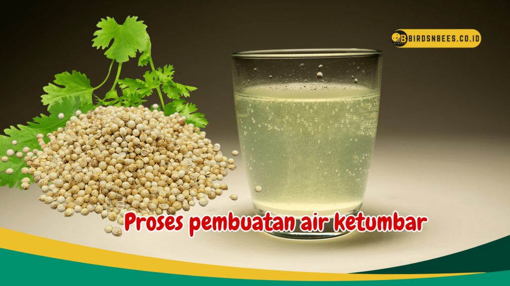 Proses pembuatan air ketumbar Proses pembuatan air ketumbar