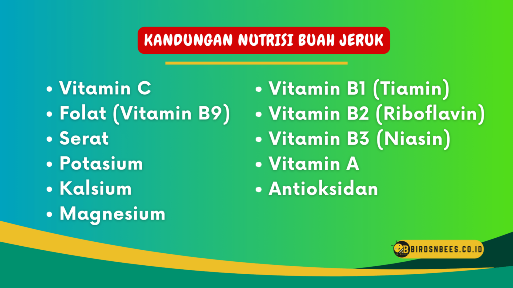 Kandungan Nutrisi Buah Jeruk Kandungan Nutrisi Buah Jeruk